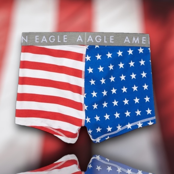 NWT - American Eagle Men’s Stars & Stripes 3” Classic Trunk Underwear (3XL Plus) - Picture 3 of 9